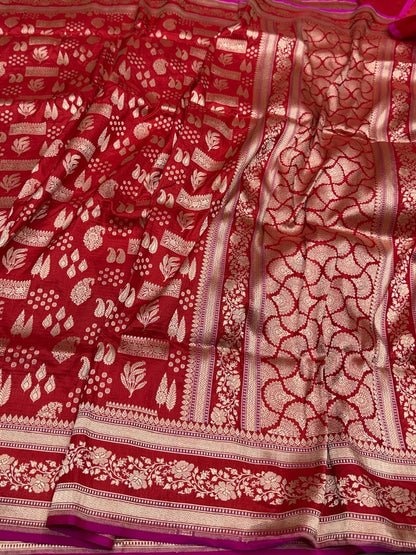 Banarasi Pure Katan Silk Saree | Pure Silk | Cutwork Technique | Banarasi Katan Silk Saree