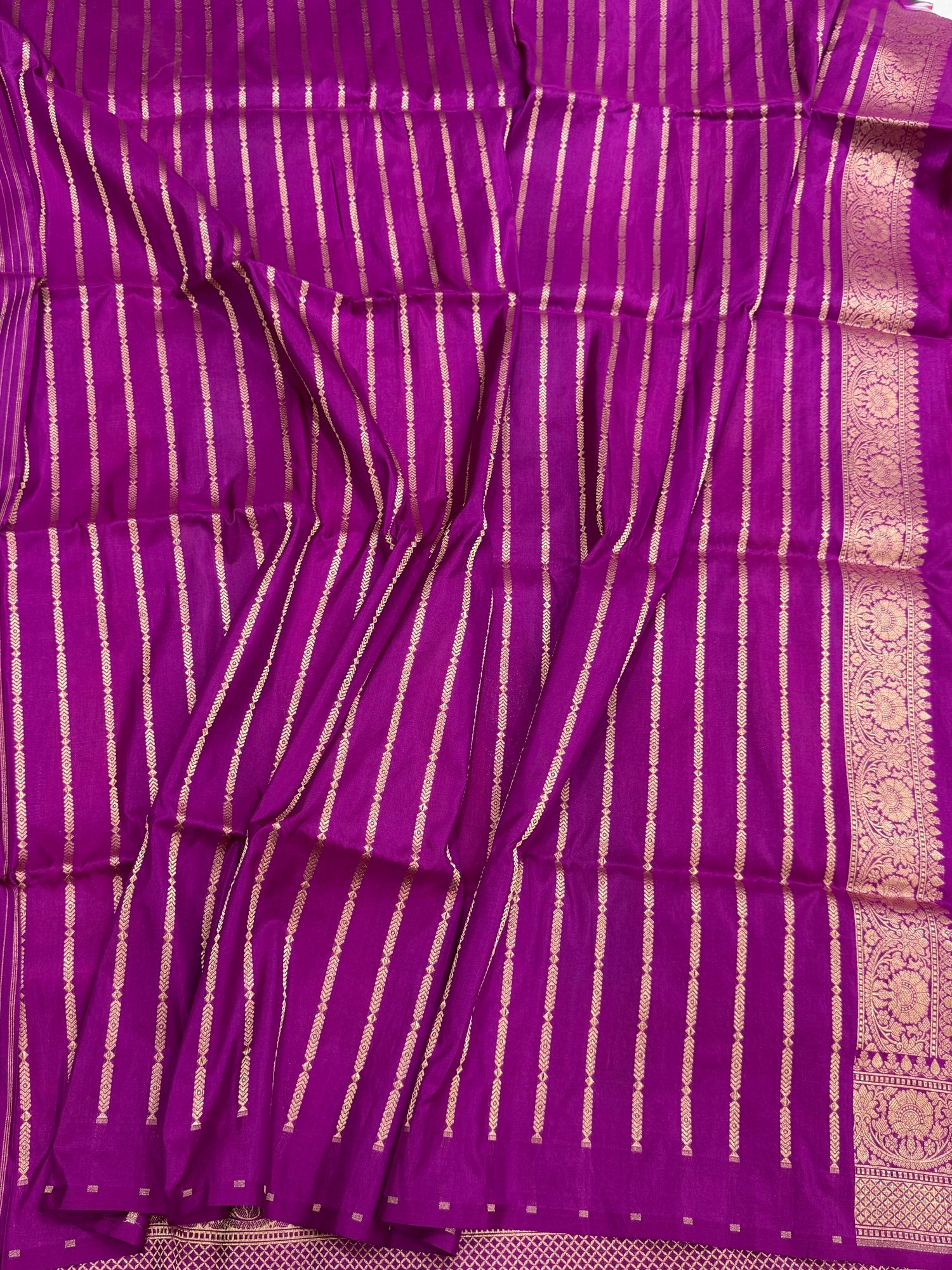 Banarasi Pure Rangkaat Silk Saree – Cutwork Weave in 100% Pure Katan Silk