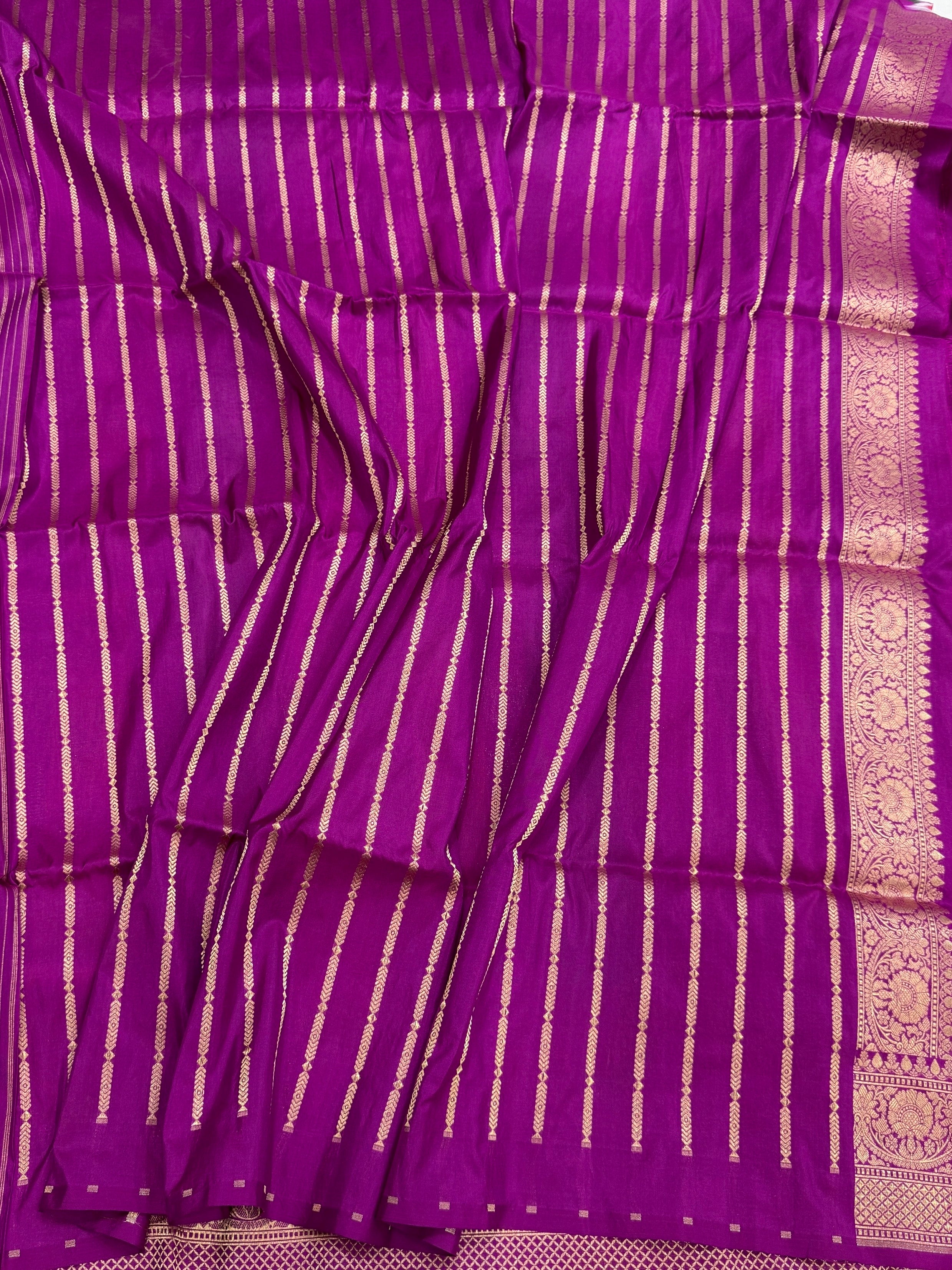 Banarasi Pure Rangkaat Silk Saree – Cutwork Weave in 100% Pure Katan Silk