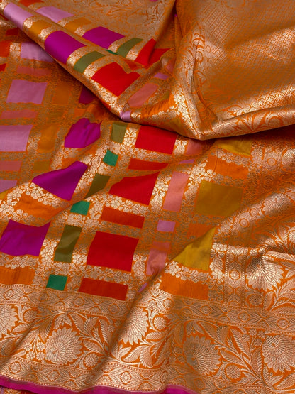 Banarasi Rangkaat Pure Katan Silk Saree