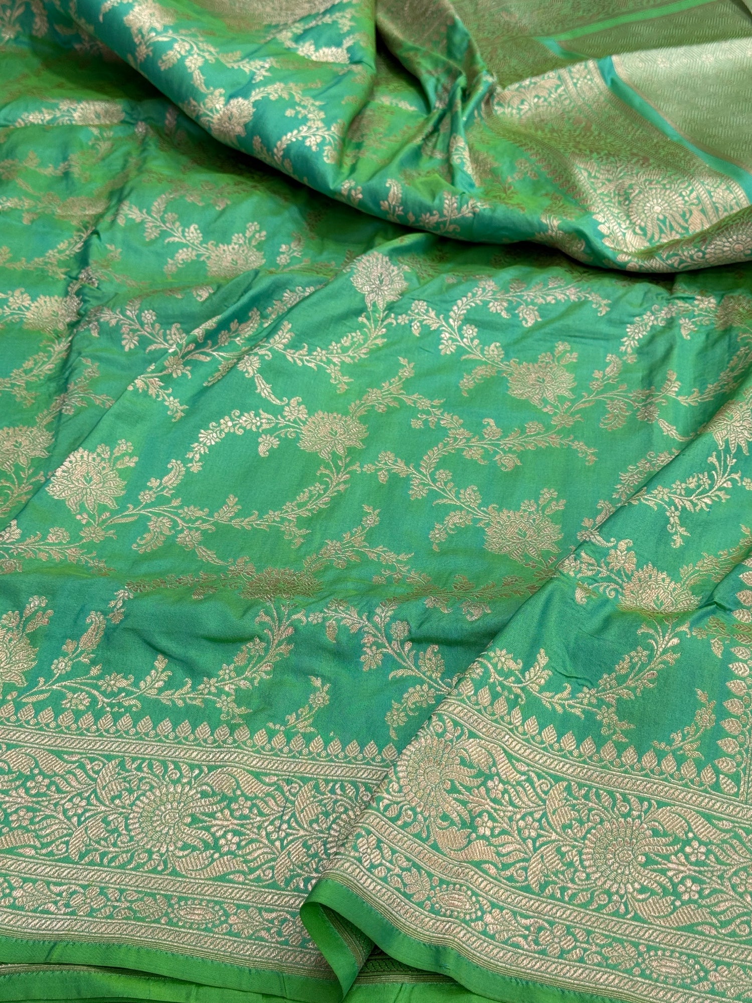 Banarasi Pure Katan Silk Saree | Pure Silk | Cutwork Technique | Banarasi Katan Silk Saree