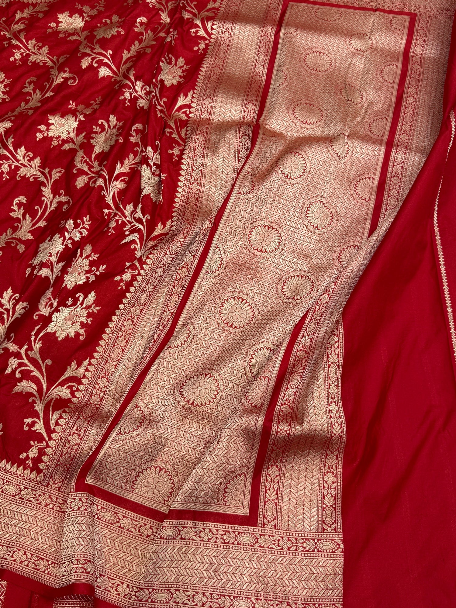 Banarasi Pure Katan Silk Saree | Pure Silk | Cutwork Technique | Banarasi Katan Silk Saree