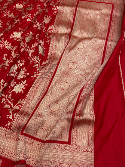 Banarasi Pure Katan Silk Saree | Pure Silk | Cutwork Technique | Banarasi Katan Silk Saree