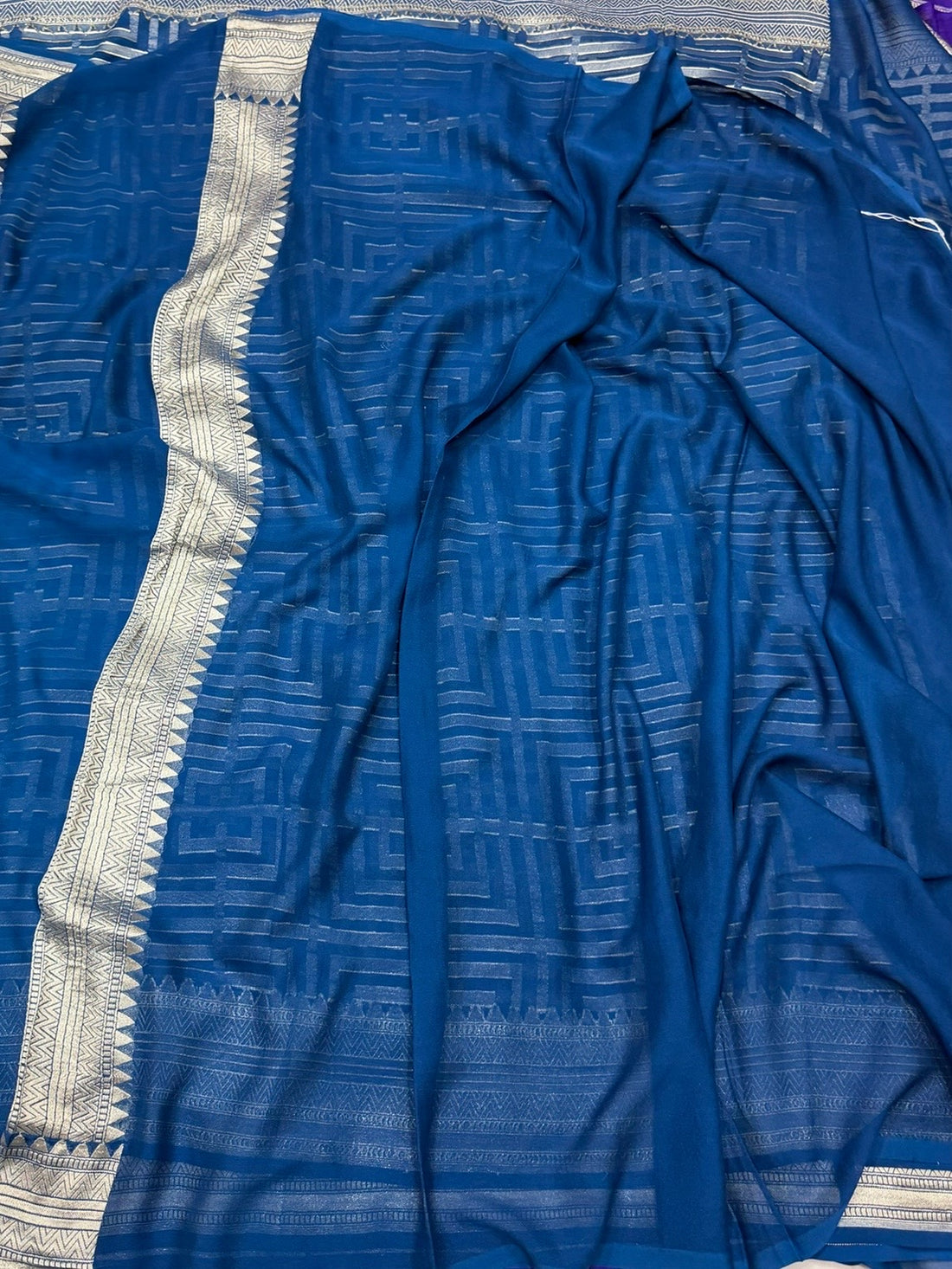 Banarasi Pure Chiffon Georgette Saree