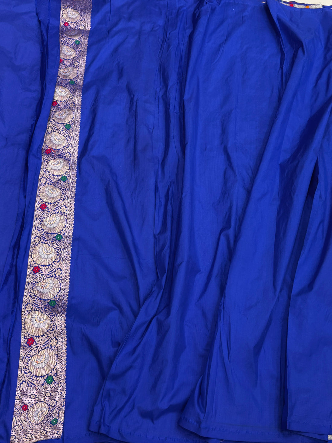 Royal Blue Banarasi Minakari Pure Katan Silk Saree | Pure Silk | Minakari Work | Cutwork Technique | Banarasi Katan Silk Saree