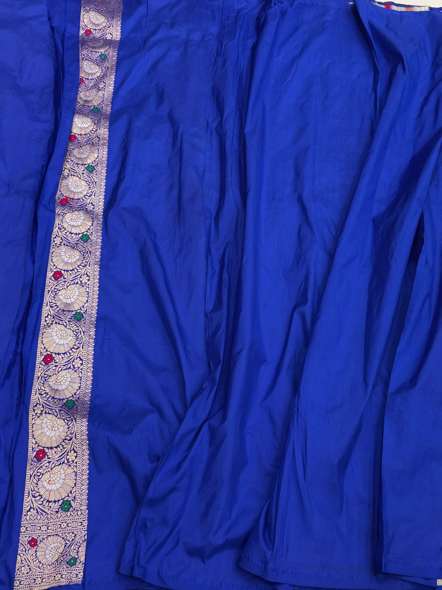 Royal Blue Banarasi Minakari Pure Katan Silk Saree | Pure Silk | Minakari Work | Cutwork Technique | Banarasi Katan Silk Saree