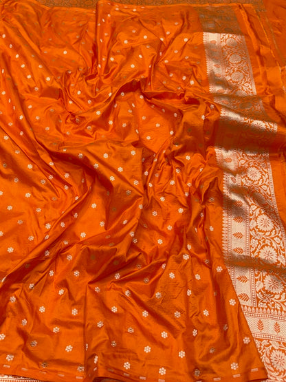Banarasi Pure Katan Silk Saree | Pure Silk | Cutwork Technique | Banarasi Katan Silk Saree