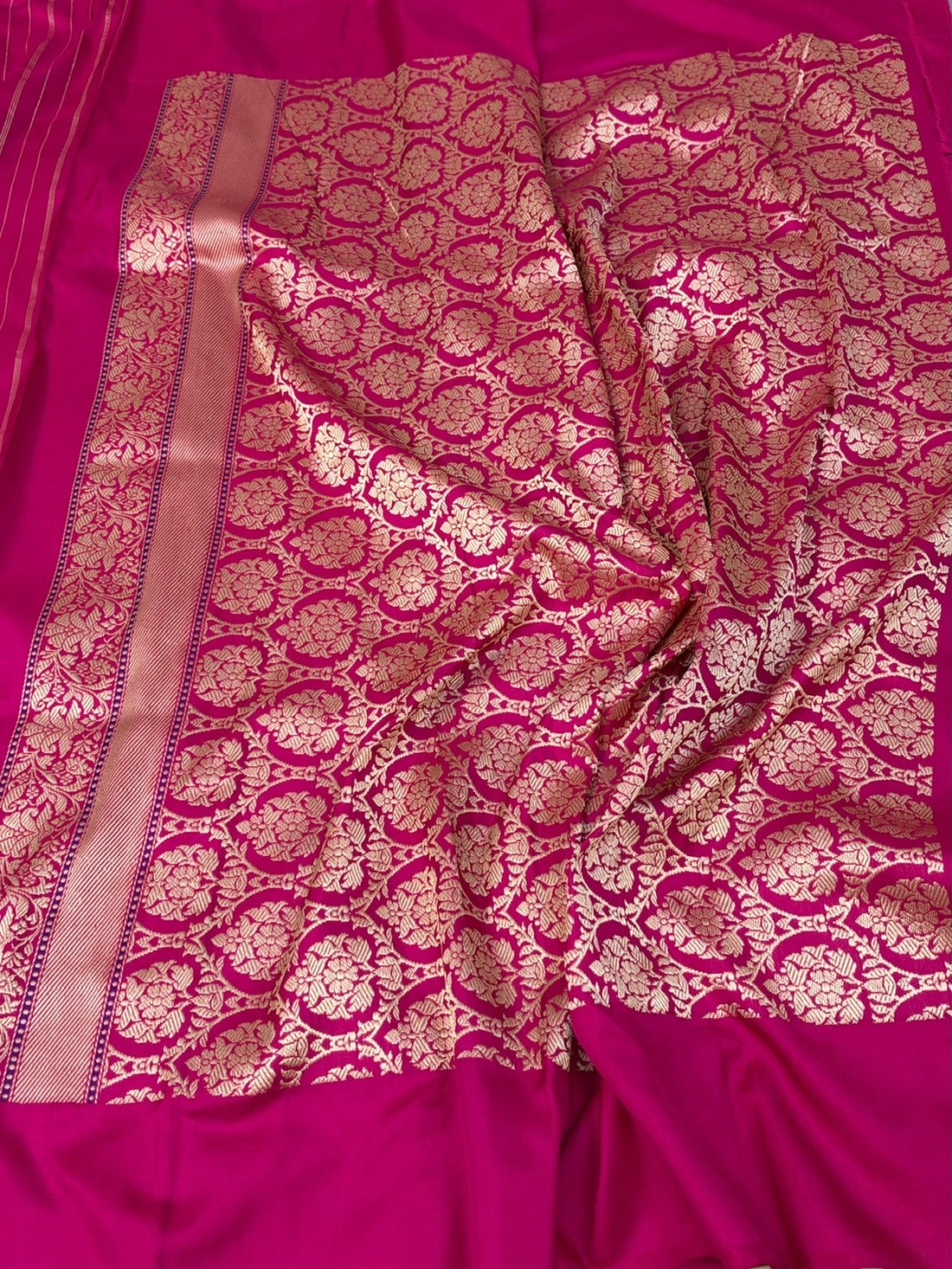 Lavender Handwoven Pure Banarasi Ektara Silk Saree