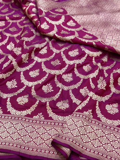 Necklace Design Pure Banarasi Silk Saree