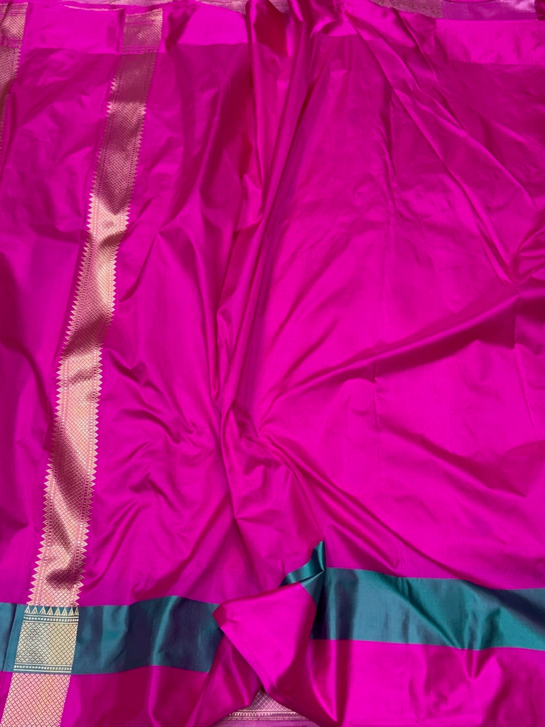 Baby Pink Handwoven Banarasi Pure Silk Brocade Saree