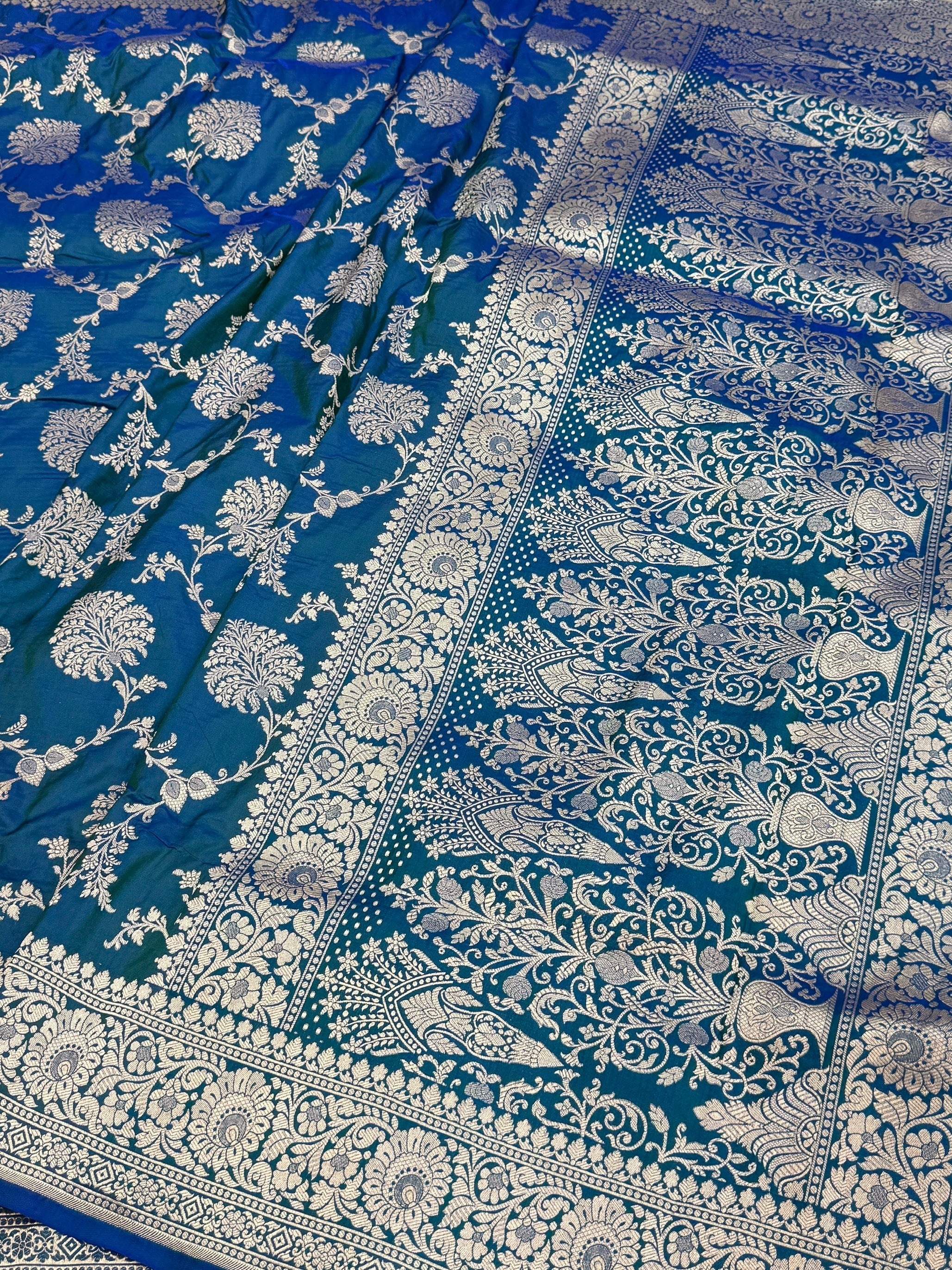 Banarasi Pure Katan Silk Saree | Pure Silk | Cutwork Technique | Banarasi Katan Silk Saree