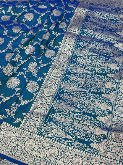 Banarasi Pure Katan Silk Saree | Pure Silk | Cutwork Technique | Banarasi Katan Silk Saree