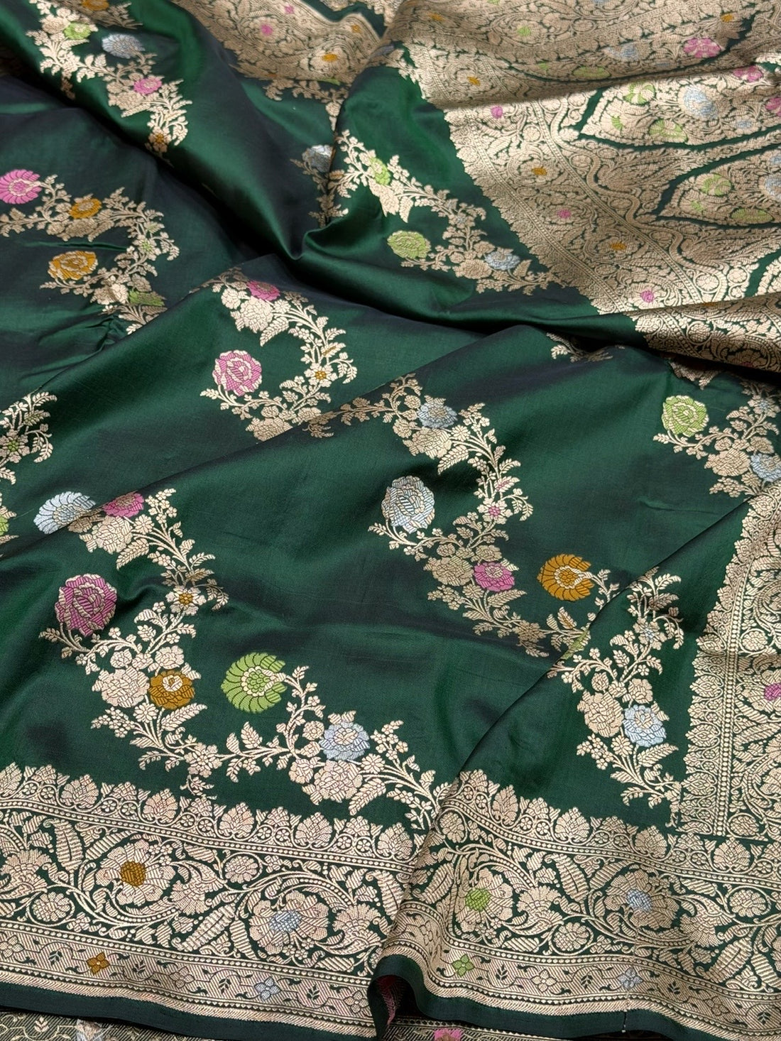 Banarasi Minakari Pure Katan Silk Saree