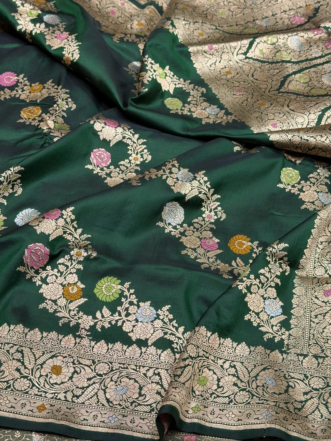 Banarasi Minakari Pure Katan Silk Saree
