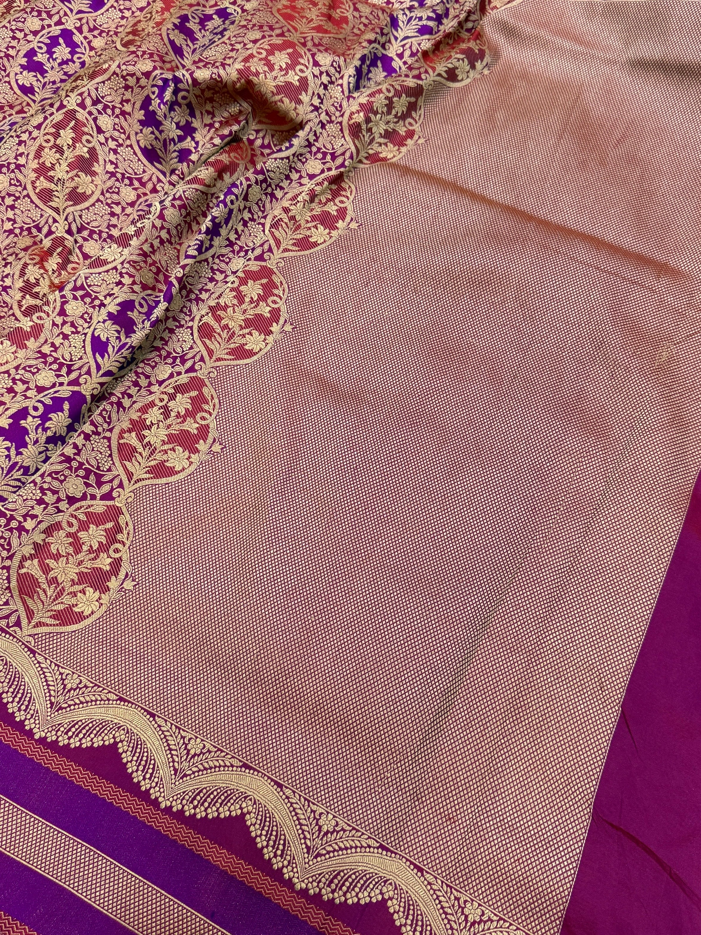 Banarasi Minakari Pure Silk Brocade Saree