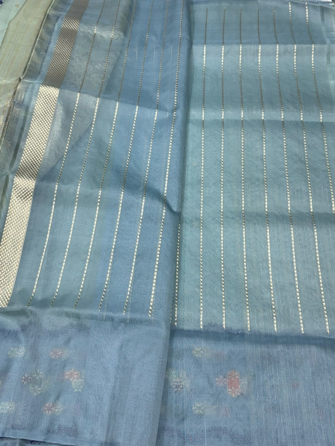 Pista Green Handwoven Pure Organza Silk Saree