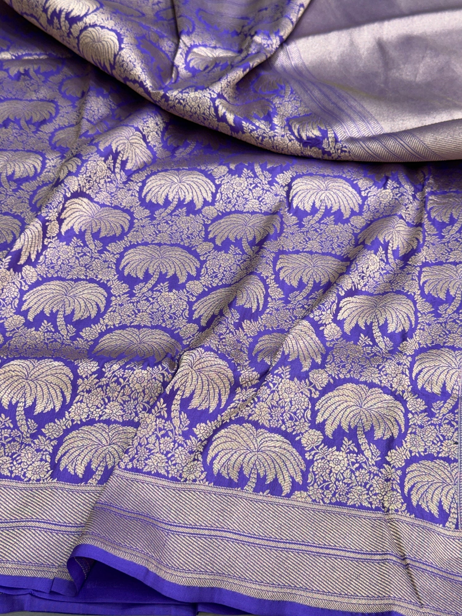 Banarasi Pure Silk Brocade Saree – Luxurious Katan Silk with Intricate Brocade Weave
