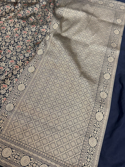 Banarasi Minakari Pure Silk Brocade Saree
