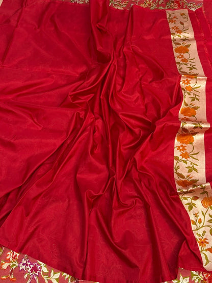 Paithni Banarasi Minakari Pure Katan Silk Saree