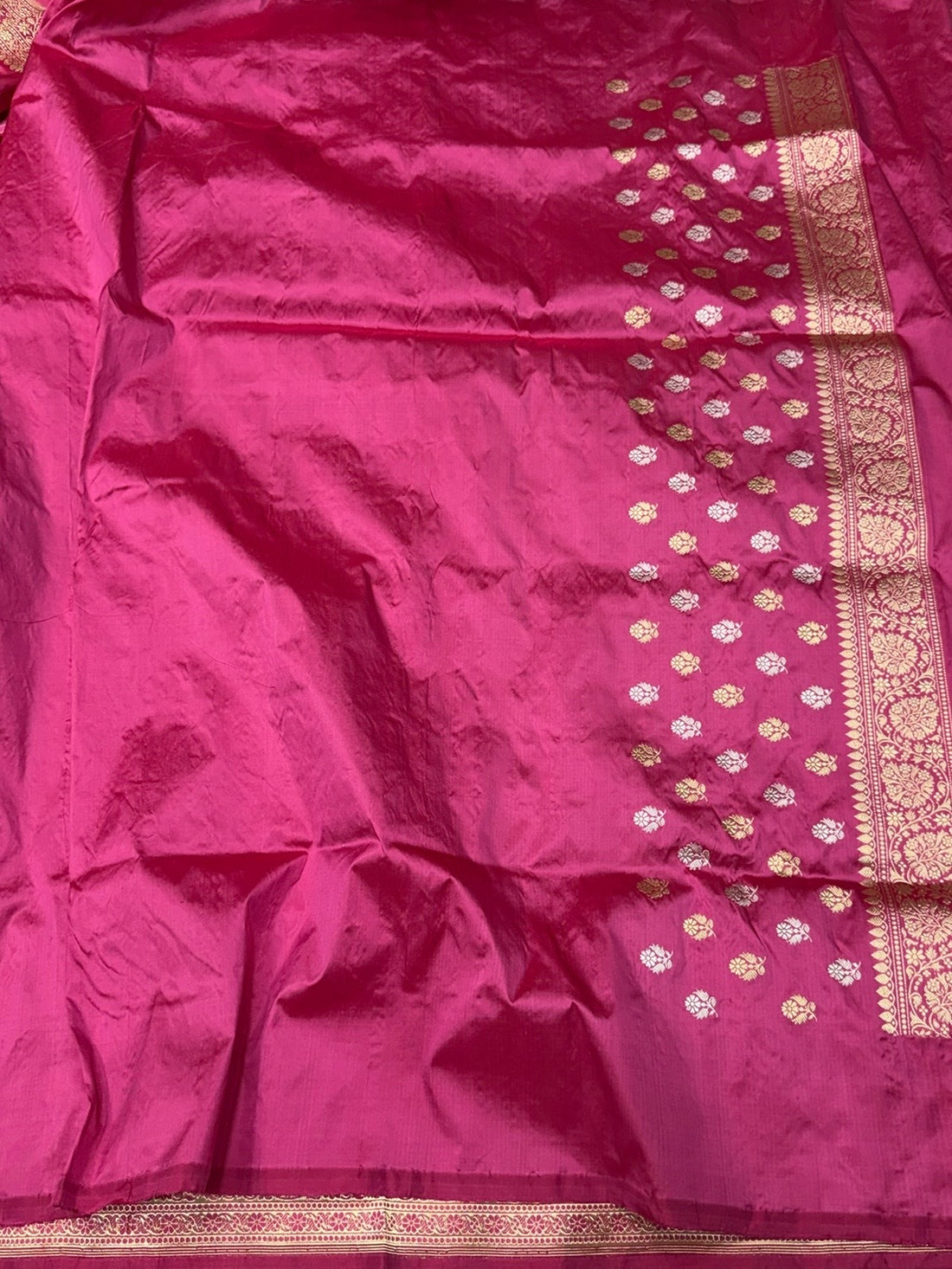 Gajiri Pink Handwoven Pure Banarasi Silk Saree