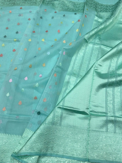 Handwoven Pure Banarasi Cotton Saree
