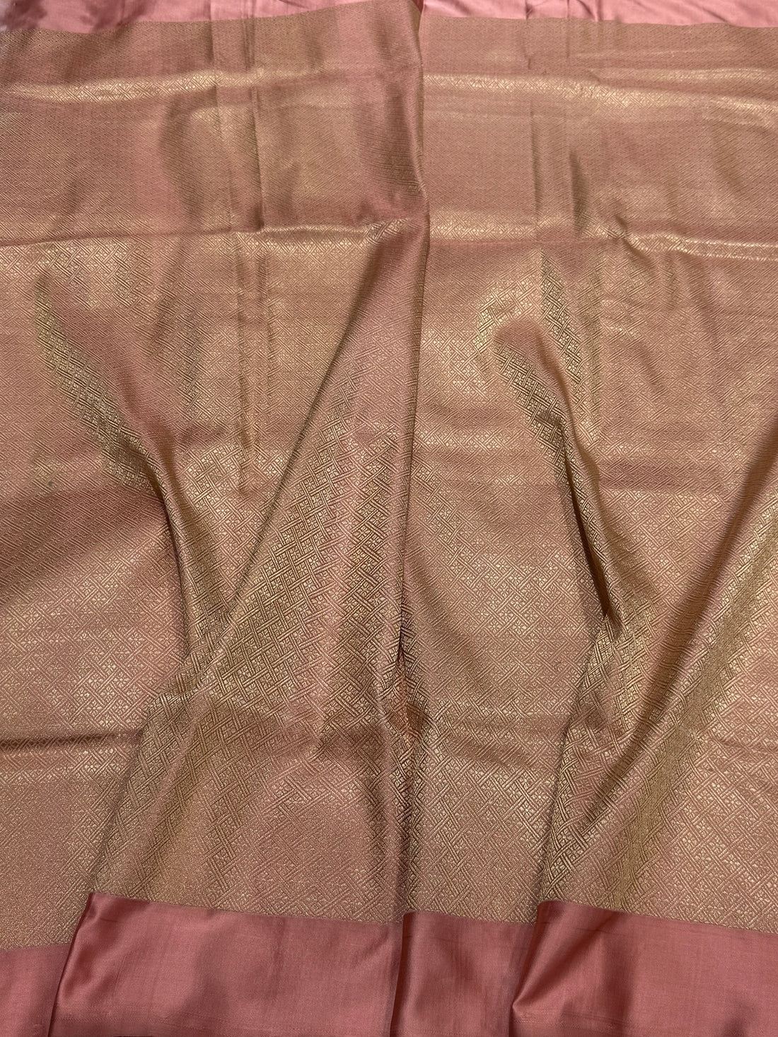 Lilac Handwoven Pure Banarasi Mashru Satin Silk Saree