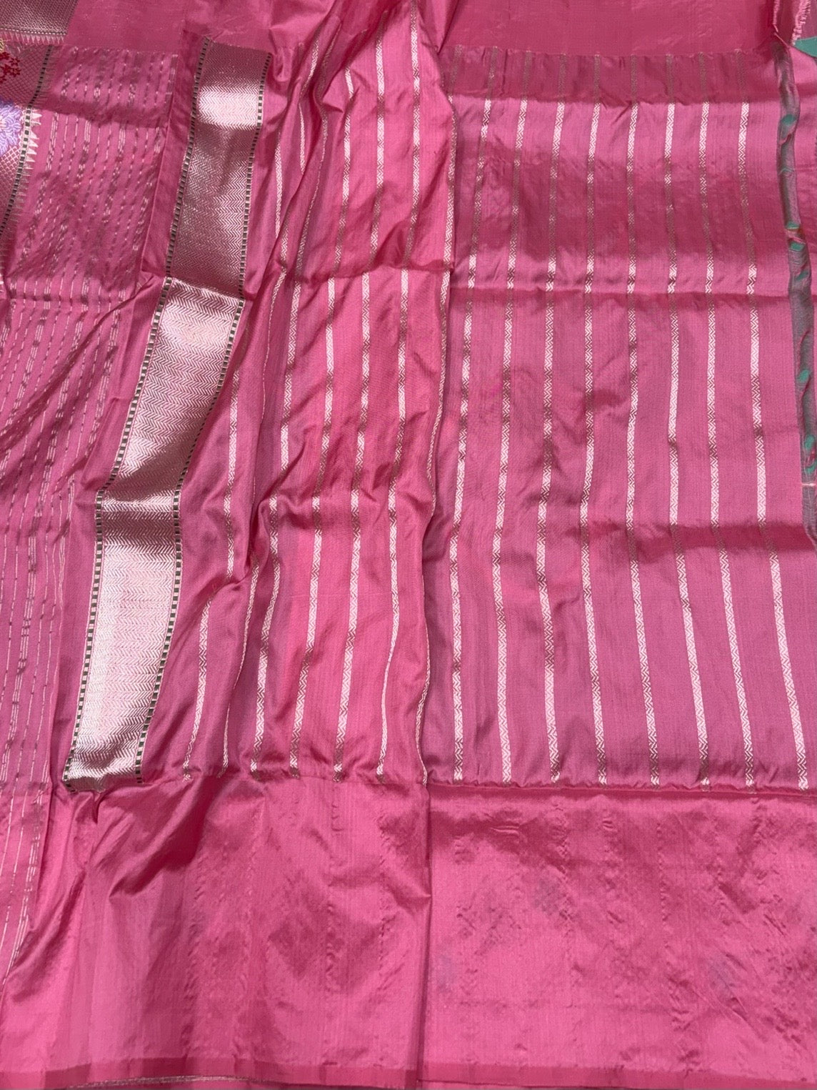 Sea Green Handwoven Pure Organza Silk Saree