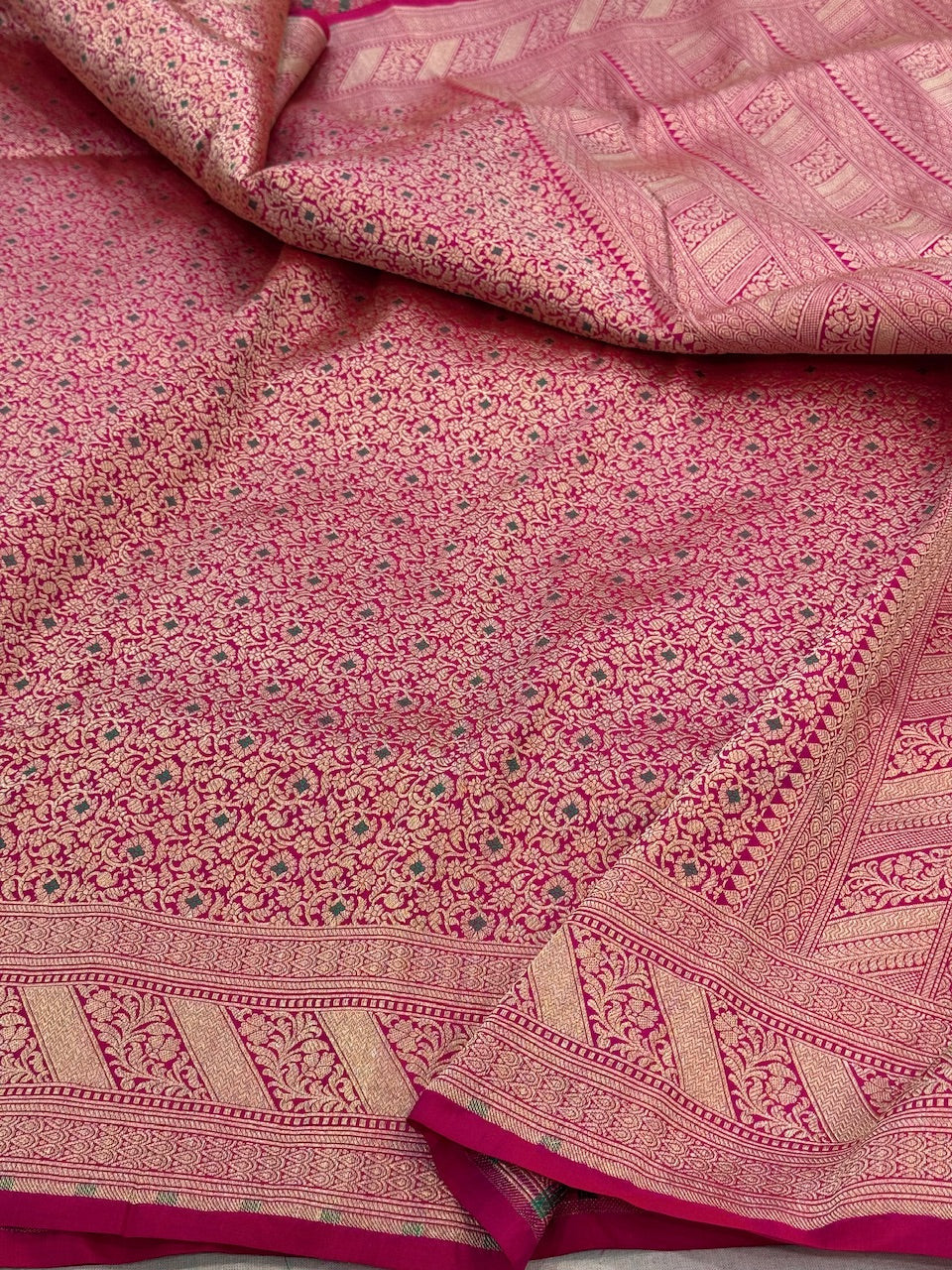 Banarasi Minakari Pure Katan Silk Brocade Saree – Rich Traditional Brocade Weave