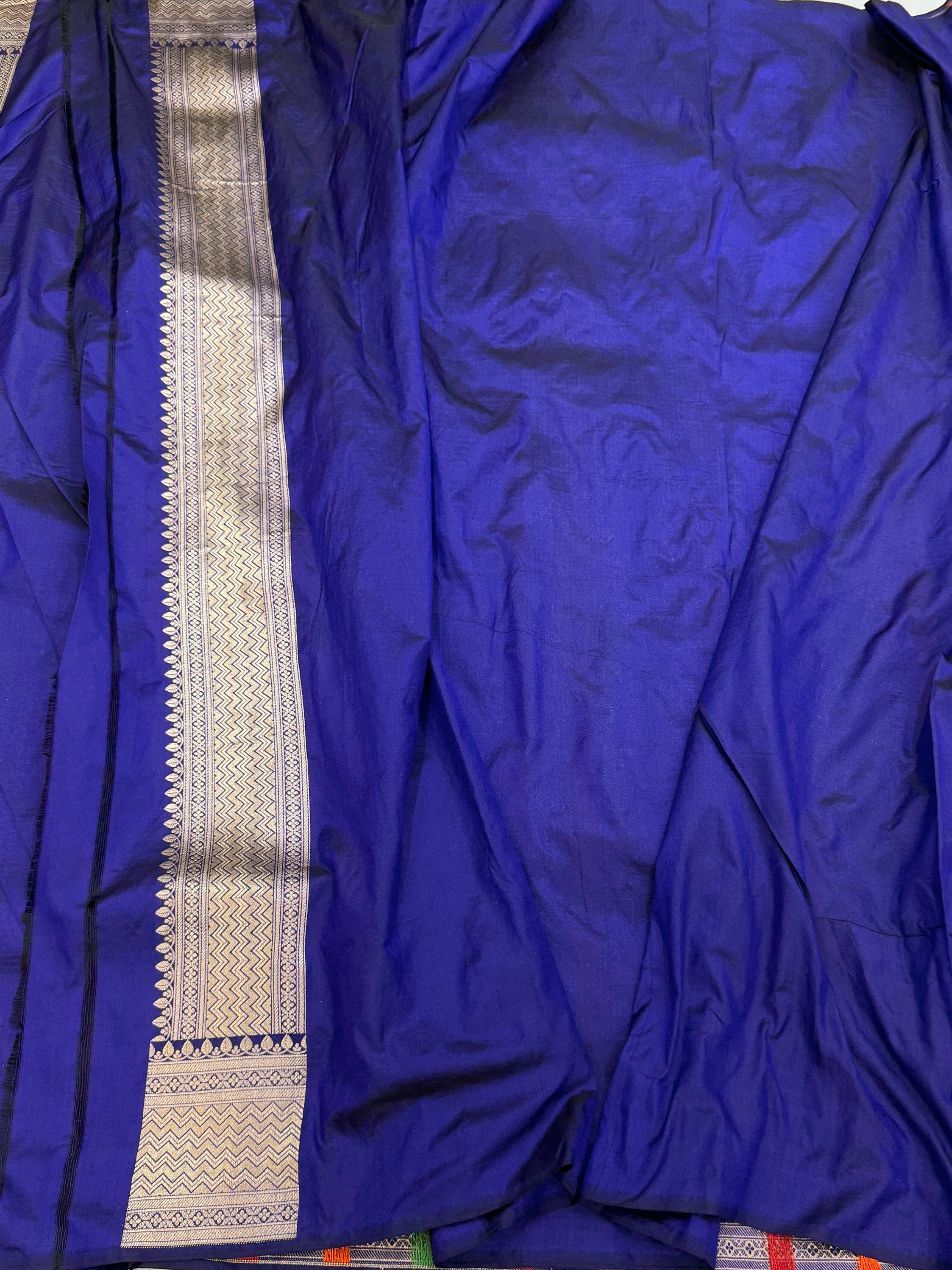 Banarasi Minakari Pure Silk Brocade Saree | 100% Pure Katan Silk