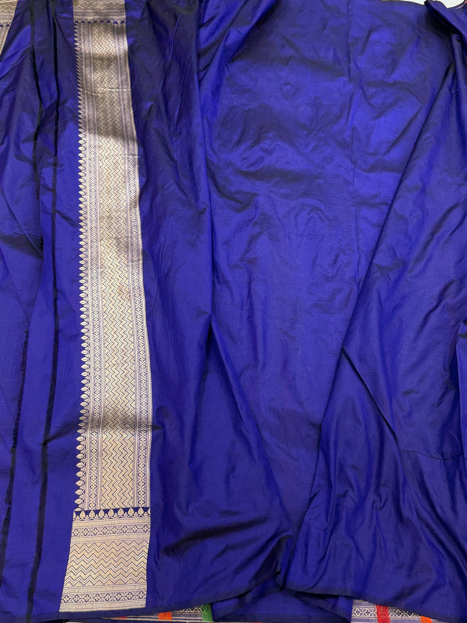 Banarasi Minakari Pure Silk Brocade Saree | 100% Pure Katan Silk