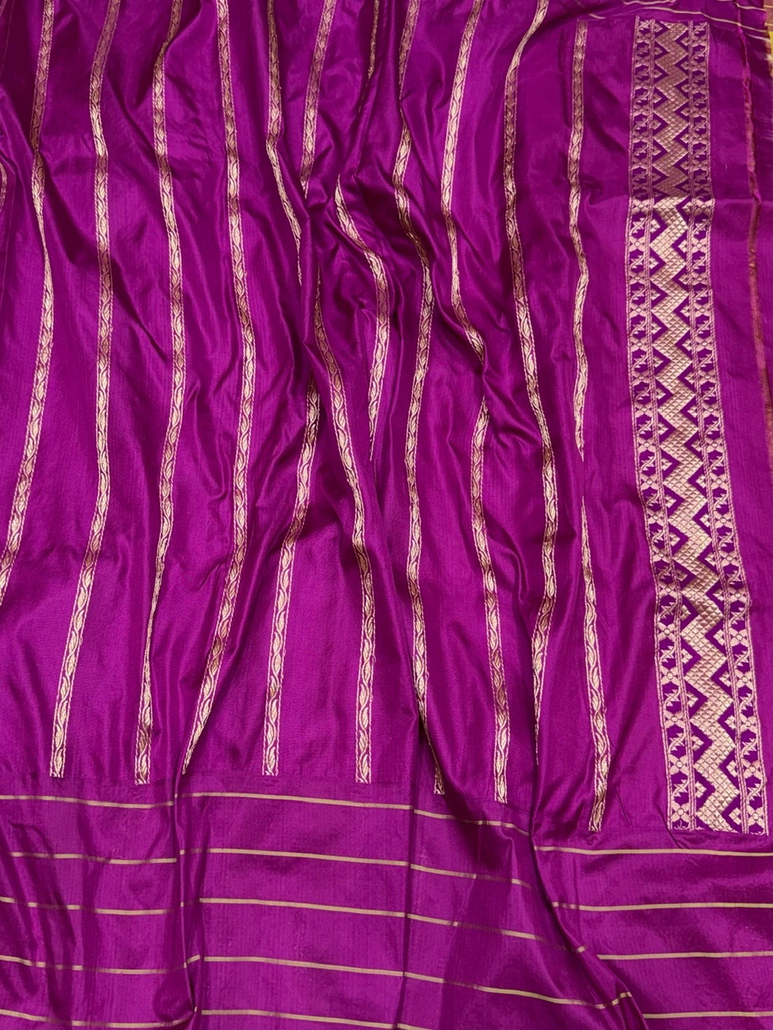 Mehndi Yellow Handwoven Pure Banarasi Ektara Silk Saree