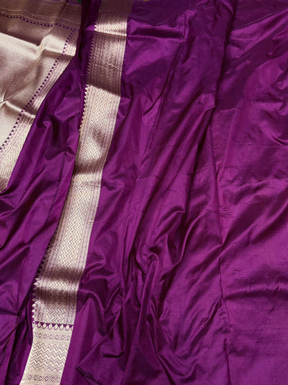 Banarasi Minakari Pure Silk Brocade Saree | 100% Pure Katan Silk