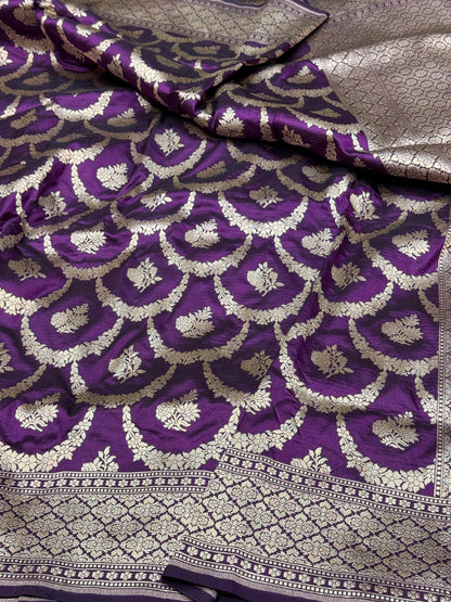 Necklace Design Pure Banarasi Silk Saree