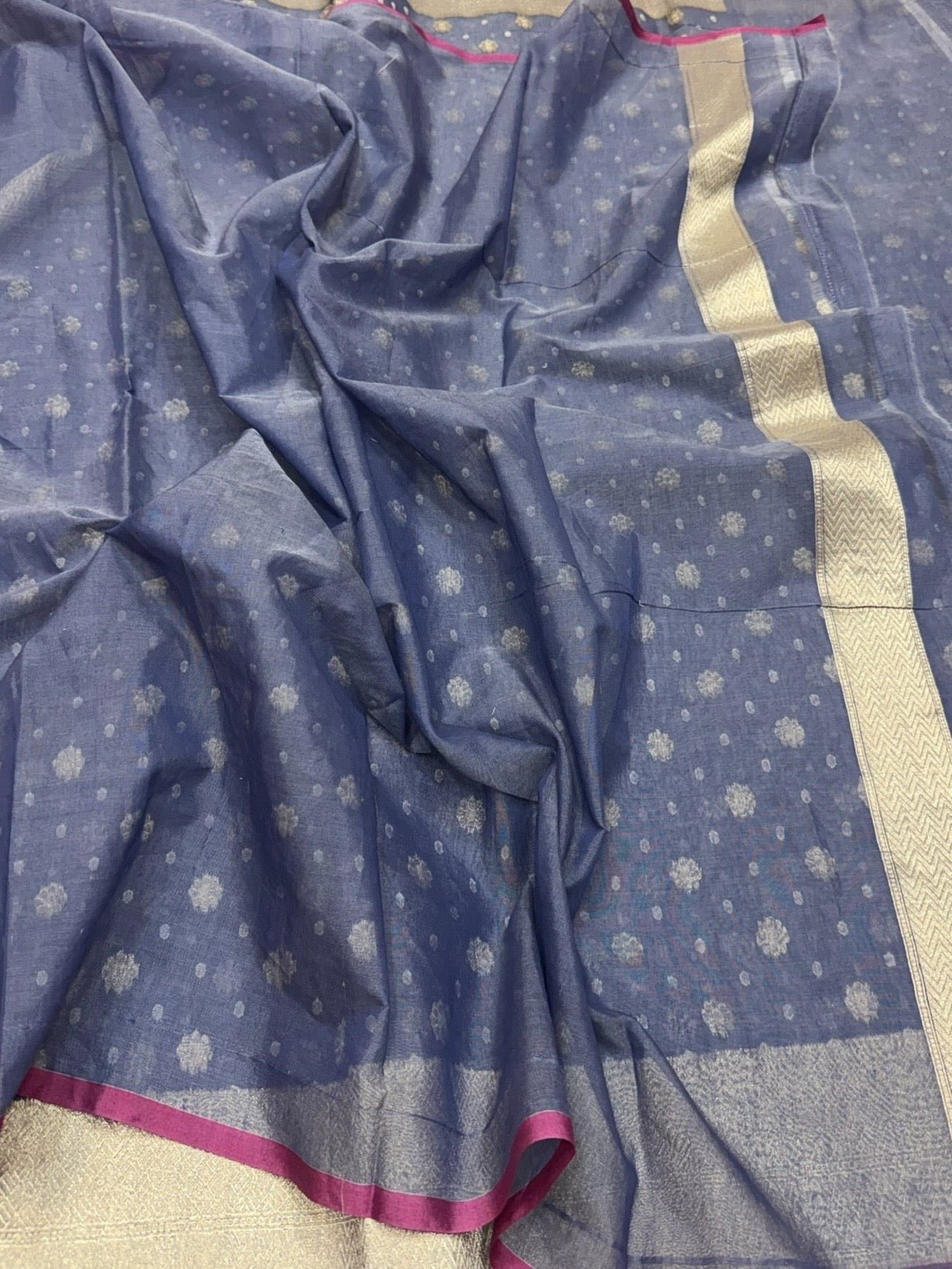 Banarasi Pure Kora Cotton Saree