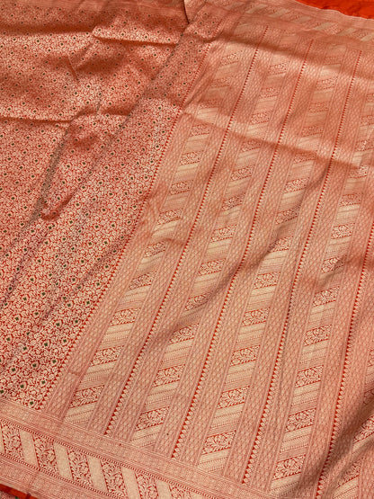 Banarasi Minakari Pure Silk Brocade Saree