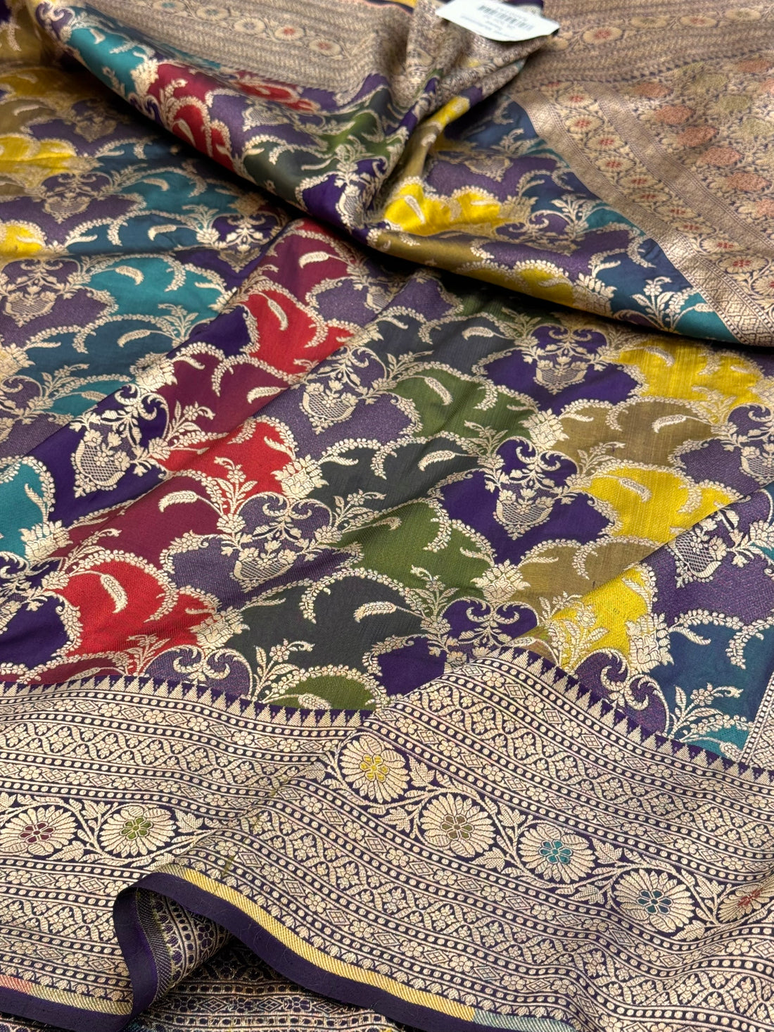 Purple Rangkaat Banarasi Pure Katan Silk Saree