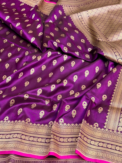 Banarasi Minakari Pure Katan Silk Saree | Pure Silk