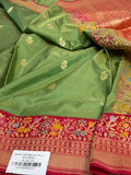 Green Handwoven Banarasi Pure Silk Saree