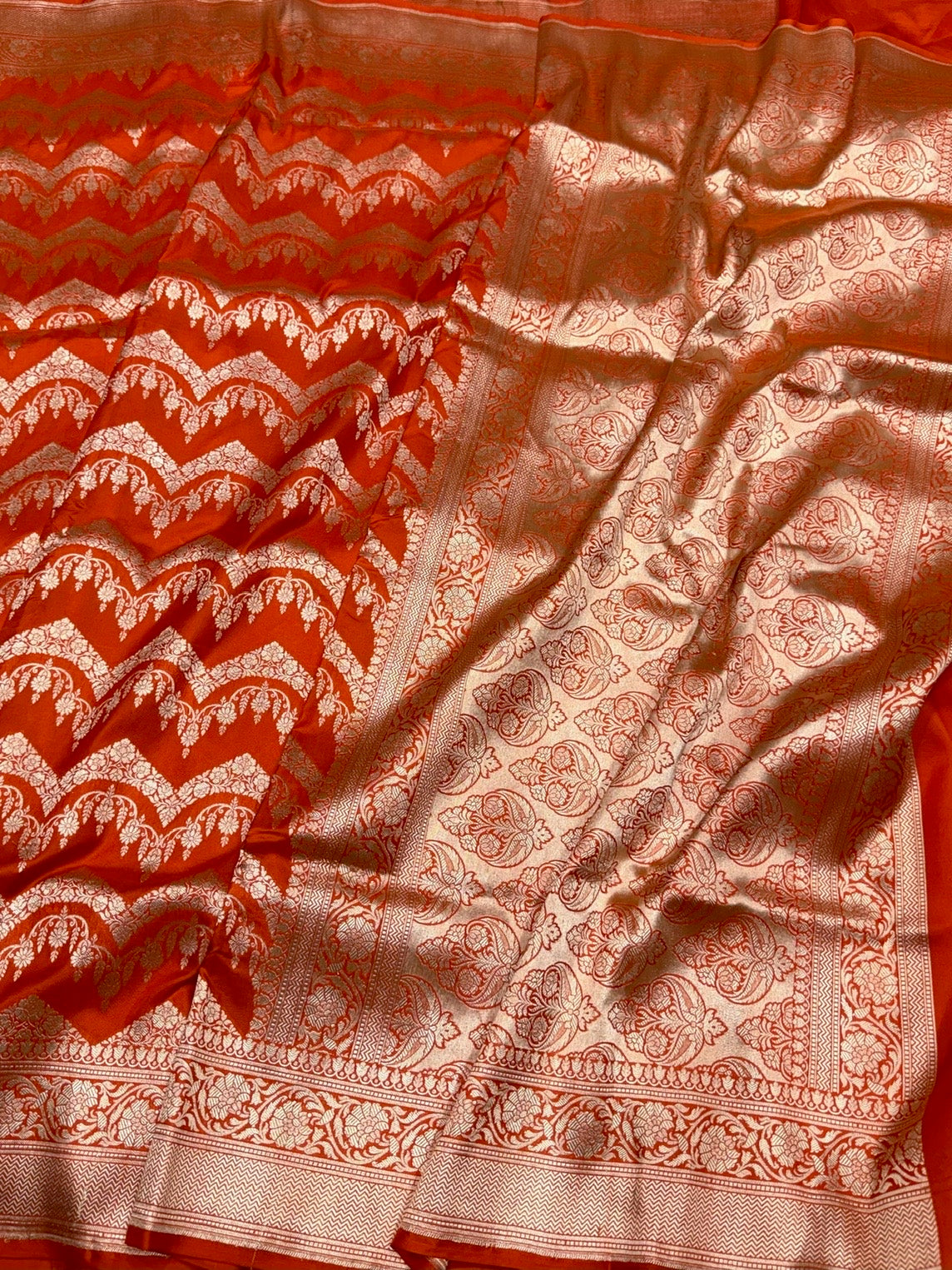 Banarasi Pure Katan Silk Saree | Pure Silk | Cutwork Technique | Banarasi Katan Silk Saree