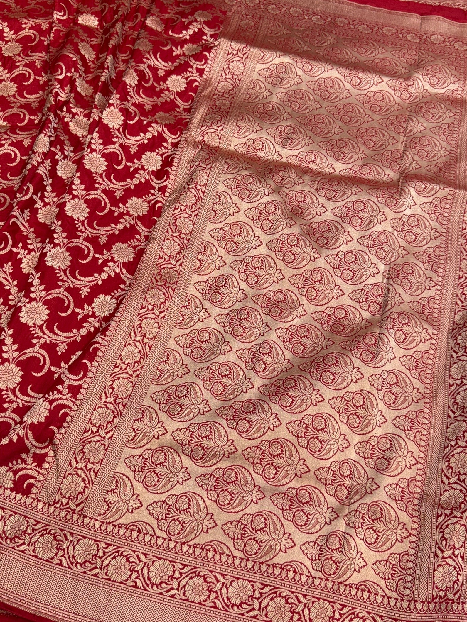 Banarasi Pure Katan Silk Saree | Pure Silk | Cutwork Technique | Banarasi Katan Silk Saree