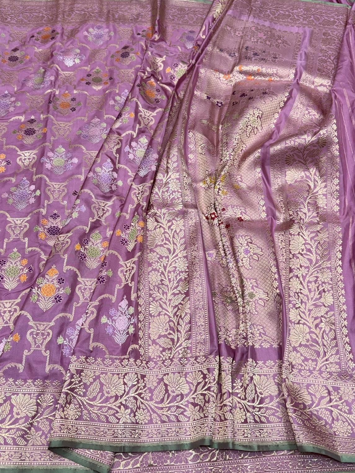 Gajiri Pink Handwoven Pure Banarasi Silk Saree