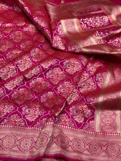 Banarasi Minakari Pure Katan Silk Saree