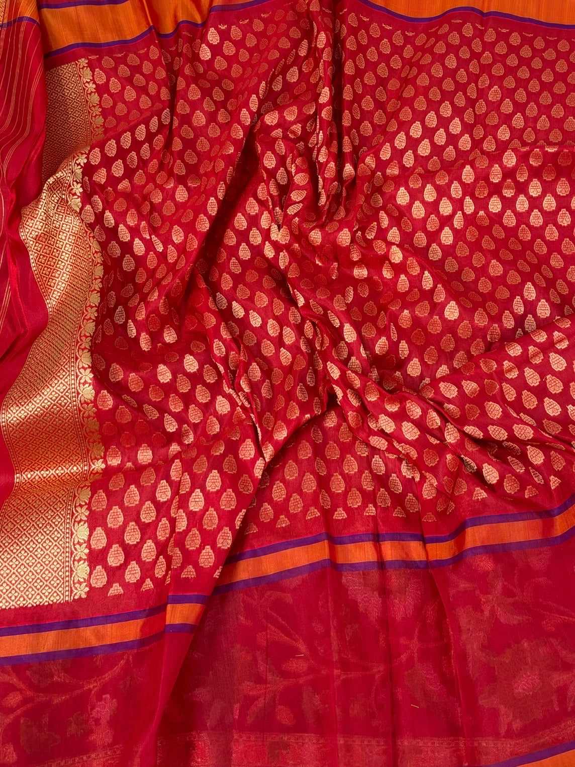 Grey Handwoven Pure Banarasi Ektara Silk Saree