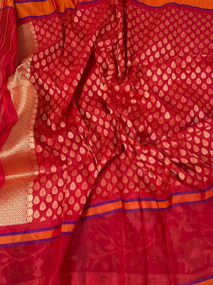 Grey Handwoven Pure Banarasi Ektara Silk Saree