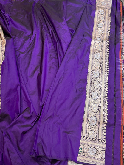 Banarasi Minakari Pure Katan Silk Saree | Pure Silk | Minakari Work | Cutwork Technique | Banarasi Katan Silk Saree