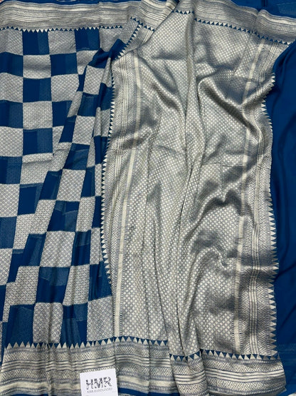 Banarasi Pure Chiffon Georgette Saree