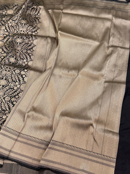Banarasi Pure Silk Brocade Saree – Luxurious Katan Silk with Intricate Brocade Weave