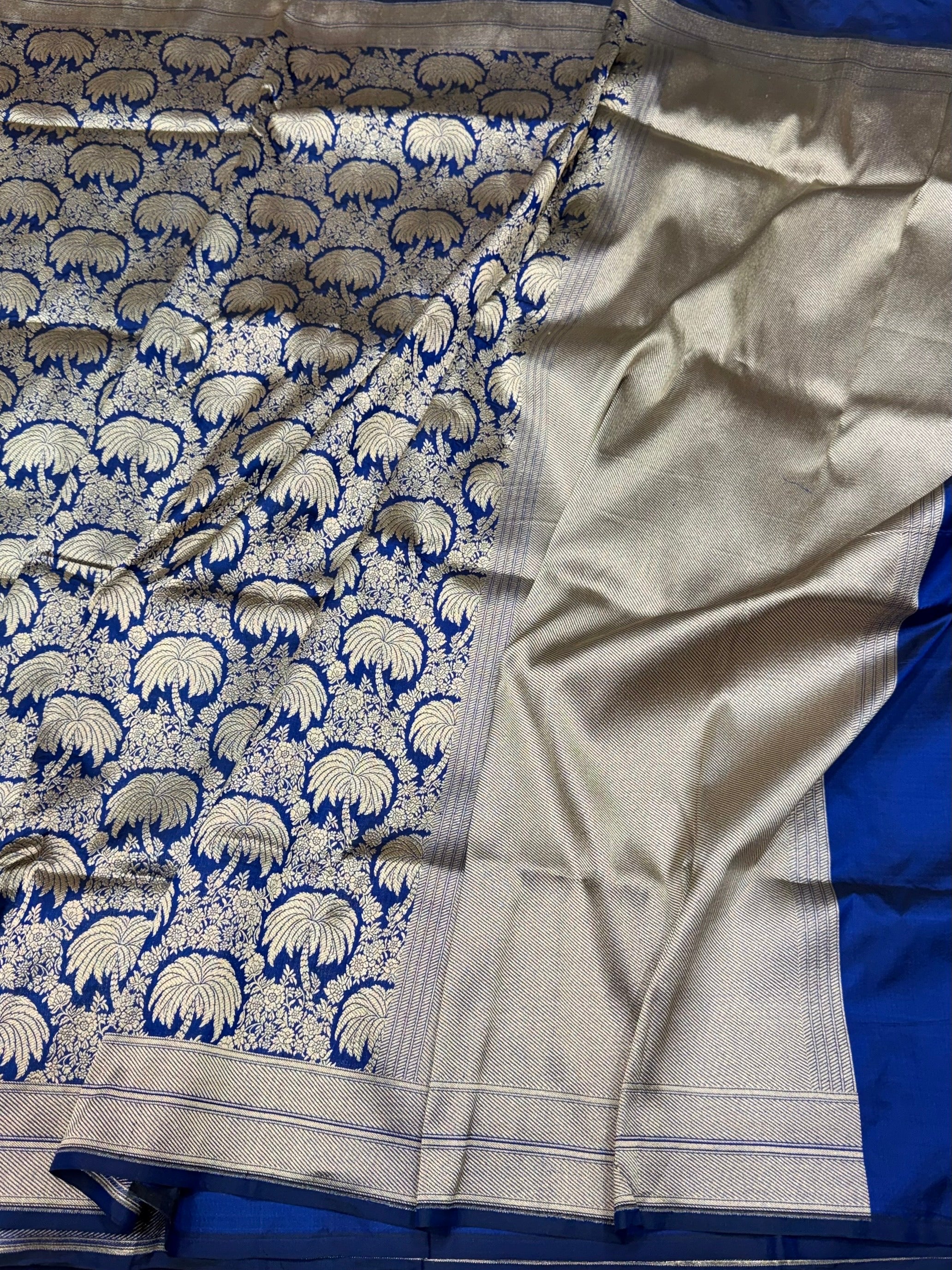 Banarasi Pure Silk Brocade Saree – Luxurious Katan Silk with Intricate Brocade Weave