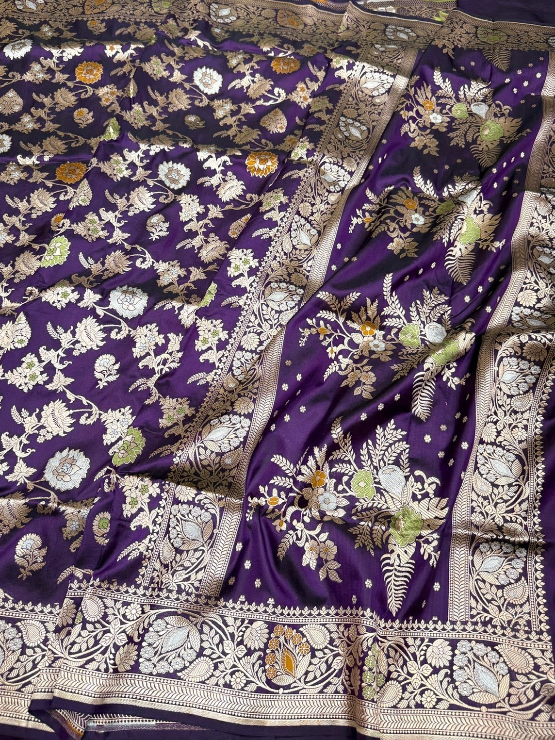 Banarasi Minakari Pure Katan Silk Saree