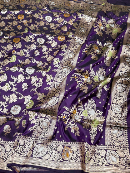 Banarasi Minakari Pure Katan Silk Saree